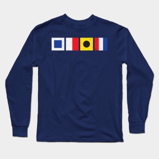 "Naughty"-cal Flag : S - H - * -T Long Sleeve T-Shirt